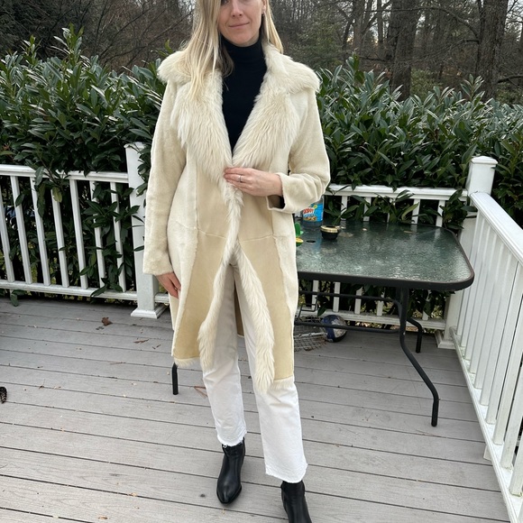 Theory shearling coat - Picture 4 of 14